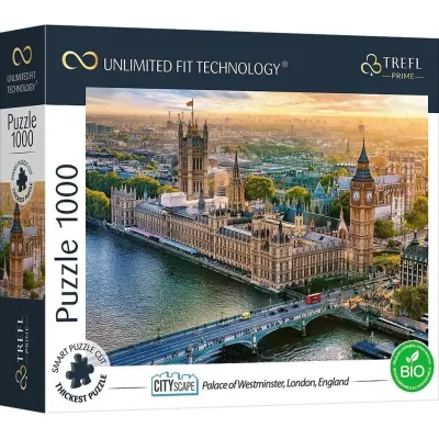 Trefl Prime Puzzle 1000 UFT - Panoráma mesta: Westminsterský palác, Londýn, Anglicko