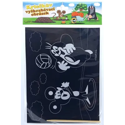 Vyškrabovací obrázok Krtko 19x26cm