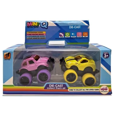 Auto kovové na spätné natiahnutie 2ks 6,2cm