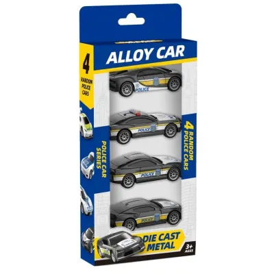 Auto polícia 4ks 7cm