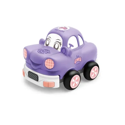 Auto soft s tvárou RC 13cm fialové