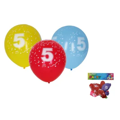 Balóny s číslom 5./5ks