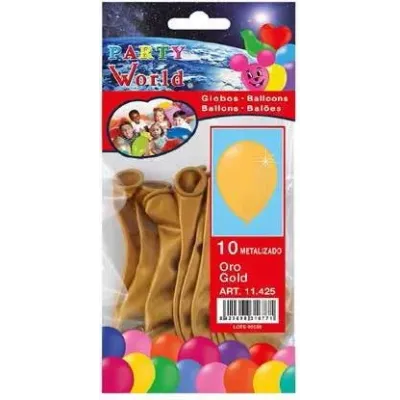 Balóny zlaté 10ks