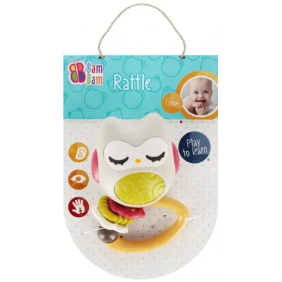 BamBam Hrkálka/hrzátko Sova 10,5cm