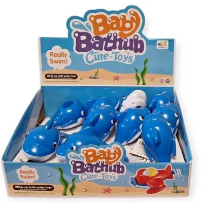 Delfín naťahovací do vody 13cm