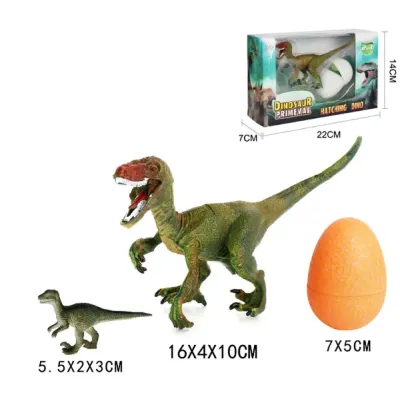 Dinosaurus s vajíčkom Velociraptor 2v1