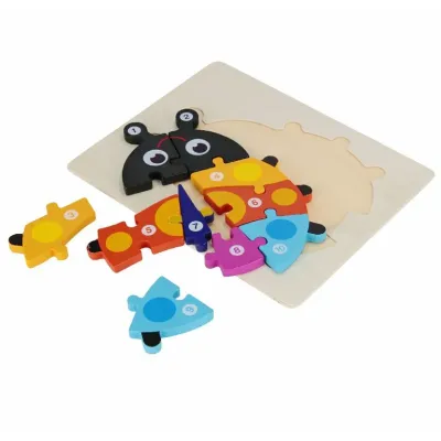 Drevená skladačka lienka 18x23cm