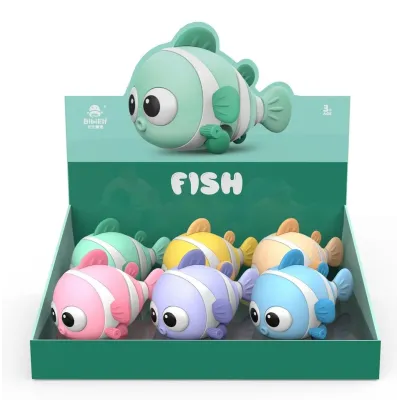 Farebná ryba na natiahnutie 10,5cm