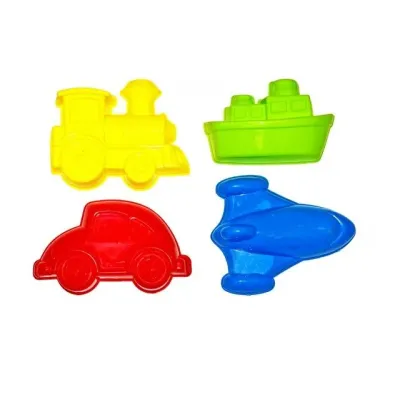 Farebná sada formičiek do piesku 4ks
