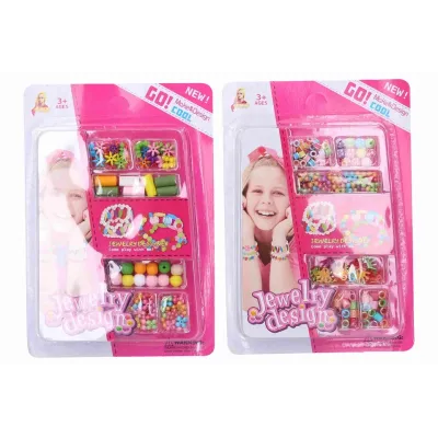 Farebné korálky na navliekanie set