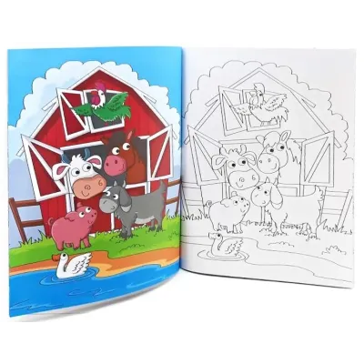 Farebné zvieratká omaľovánka s nálepkami