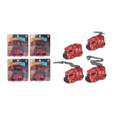 Hasičské auto na zotrvačník 8,5cm