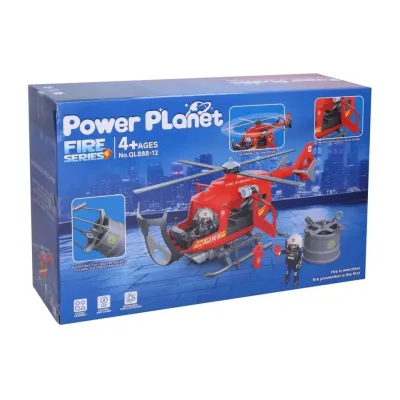 Helikoptéra hasiči s efektmi 38cm