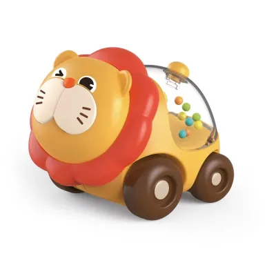 Hrkálka lev na kolieskach 11 cm