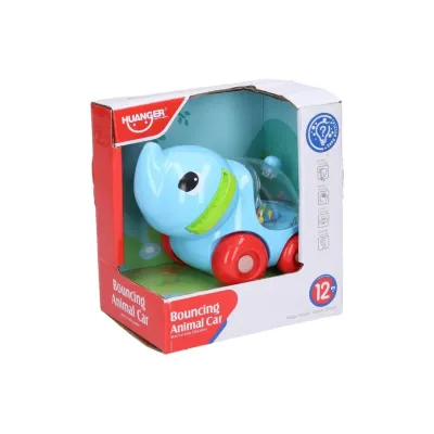 Hrkálka slon na kolieskach 11cm