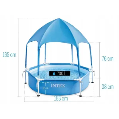 Intex 28209 Bazén Metal Frame kruhový 183x38cm
