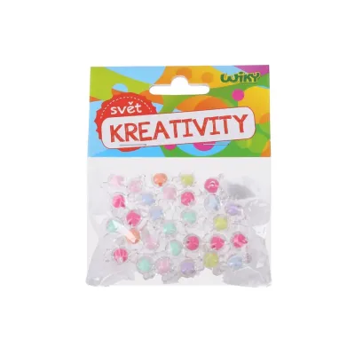 Korálky farebné 16mm 15g