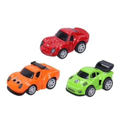 Kovové autíčko na spätné naťahovanie 6cm