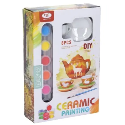 Kreatívna sada maľovanie čajovej súpravy