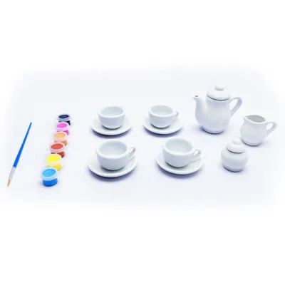 Kreatívna sada maľovanie čajovej súpravy