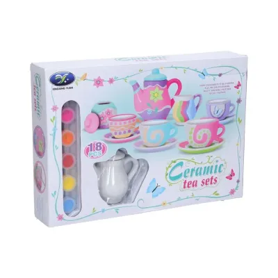 Kreatívna sada maľovanie čajovej súpravy