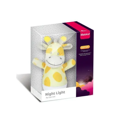 Lampička nočná Žirafa plyšová uspávač 15cm