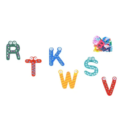 Magnetky drevená abeceda 26ks