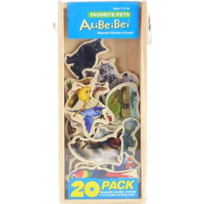 Magnetky drevené zvieratká 20ks