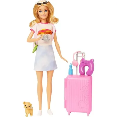 Mattel Barbie Cestovateľka s doplnkami