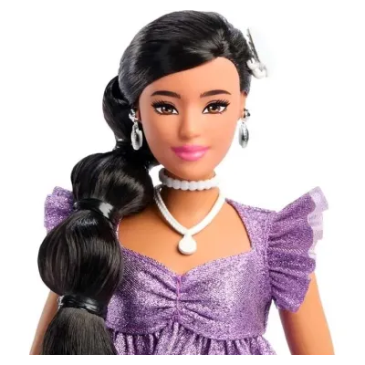 Mattel Barbie deluxe modelka fialový set