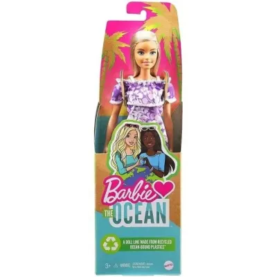Mattel Barbie modelka 30cm fialové šaty