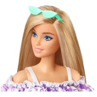 Mattel Barbie modelka 30cm fialové šaty
