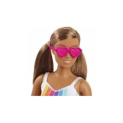 Mattel Barbie modelka 30cm prúžkované šaty