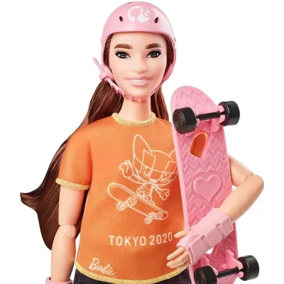 Mattel Barbie Olympionička Skateboardistka