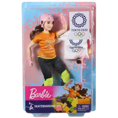 Mattel Barbie Olympionička Skateboardistka