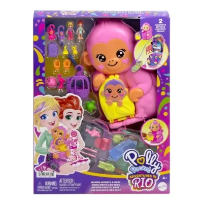 Mattel Polly Pocket Kabelka opica