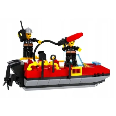 Motorový čln hasiči stavebnica 118 dielikov