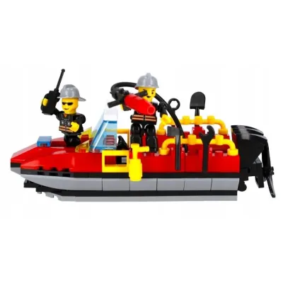 Motorový čln hasiči stavebnica 118 dielikov