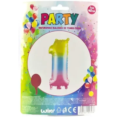 Nafukovací balónik v tvare čísla 1.