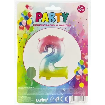 Nafukovací balónik v tvare čísla 2.