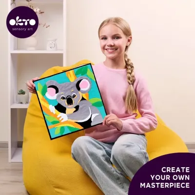 OKTO Maľovanie hmotou podľa čísel "Koala" 29x29 cm