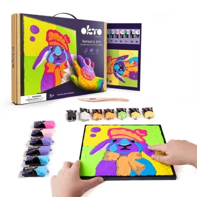 OKTO maľovanie samotvrdnúcou hmotou 30 x 30 cm Zajac