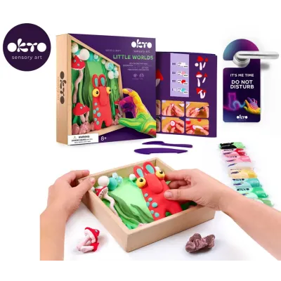 OKTO Modelovacia sada v drevenom ráme "Škriatok" 21x21cm 