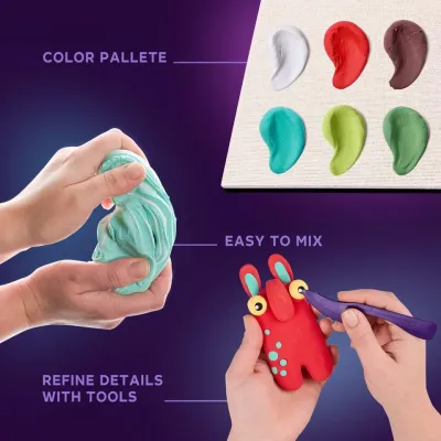 OKTO Modelovacia sada v drevenom ráme "Škriatok" 21x21cm 