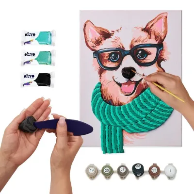 OKTO Výtvarný set "Fashion Corgi" 30x40cm