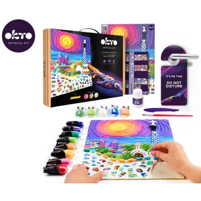 OKTO Výtvarný set "Park Guell Barcelona" 30x40cm