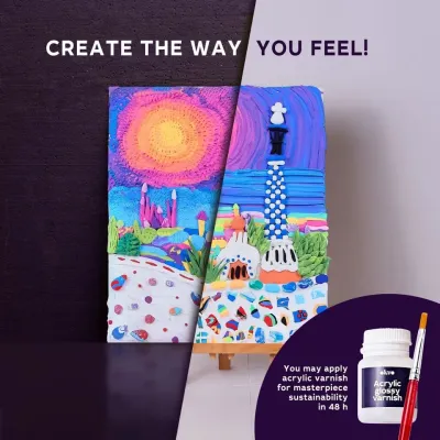 OKTO Výtvarný set "Park Guell Barcelona" 30x40cm