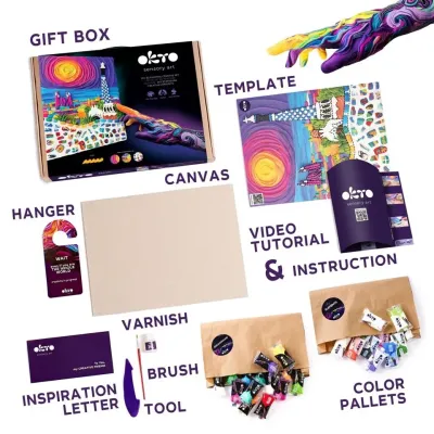 OKTO Výtvarný set "Park Guell Barcelona" 30x40cm