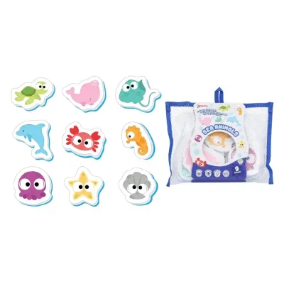 Penové hračky do vane-more 9ks