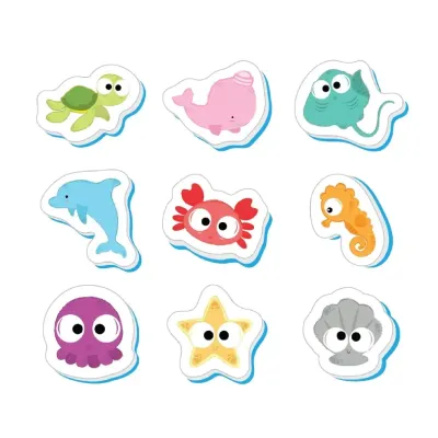 Penové hračky do vane-more 9ks